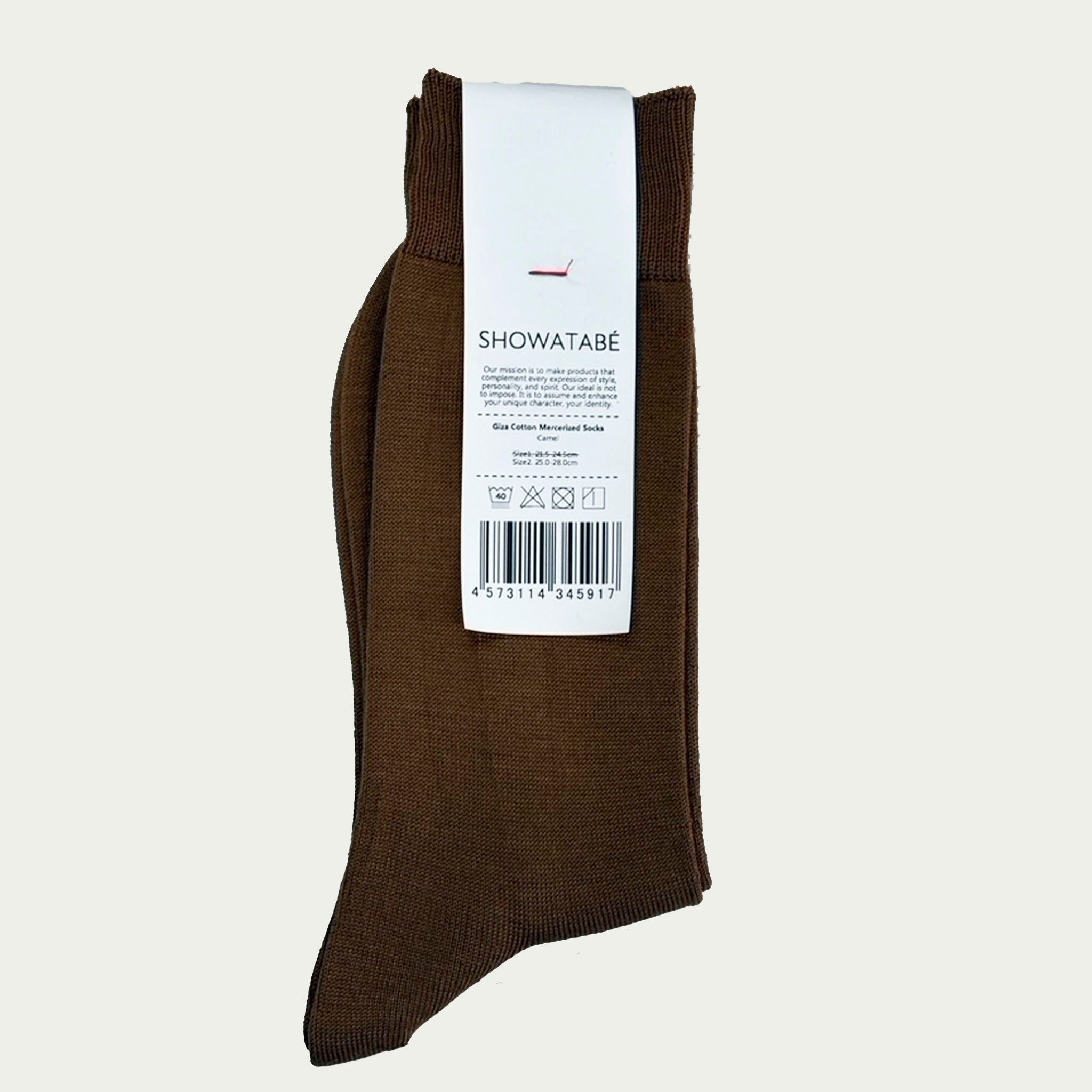 SHOWATABE "GIZA COTTON MERCERIZED SOCKS" ギザコットン ハイゲージソックス