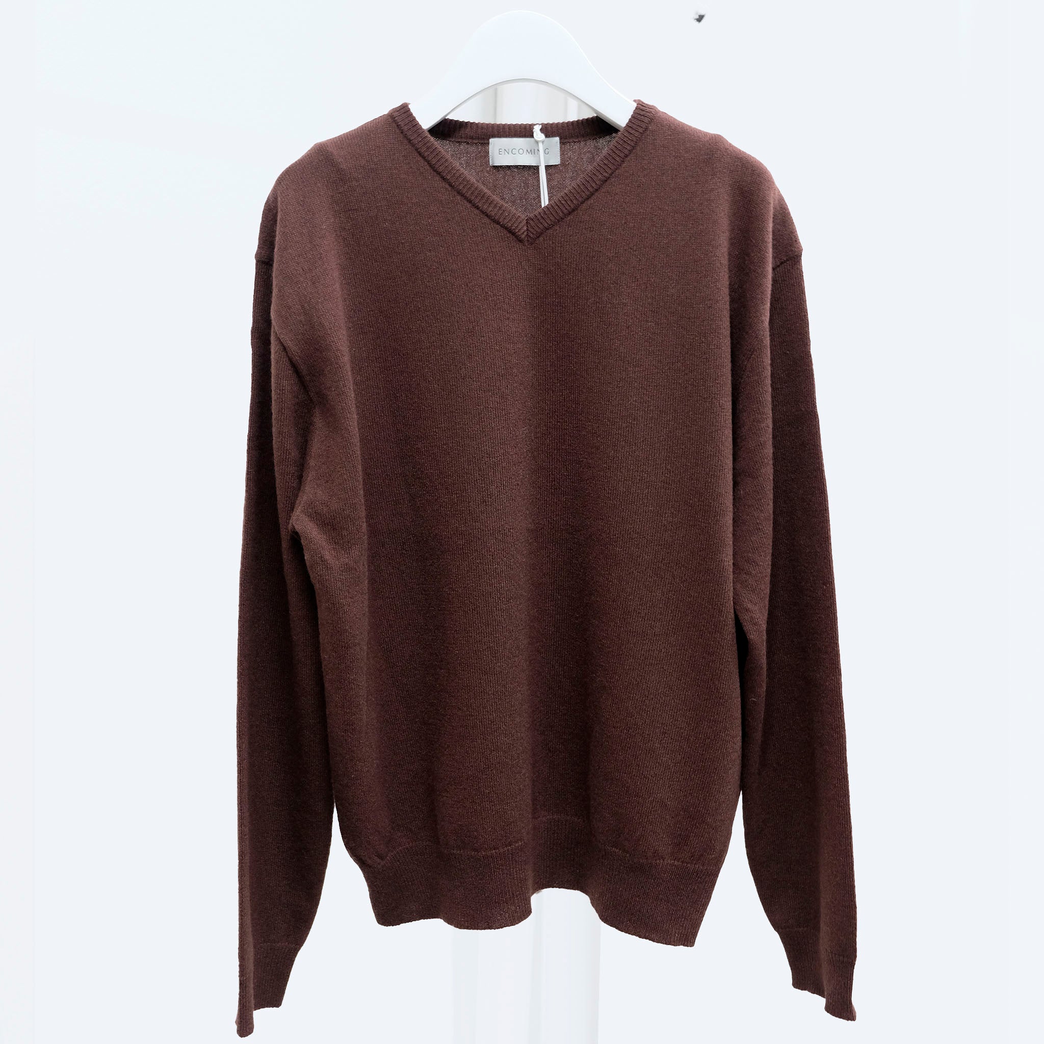 ENCOMING（インカミング）/ KNITTED V NECK JUMPER カシミヤVネックニット