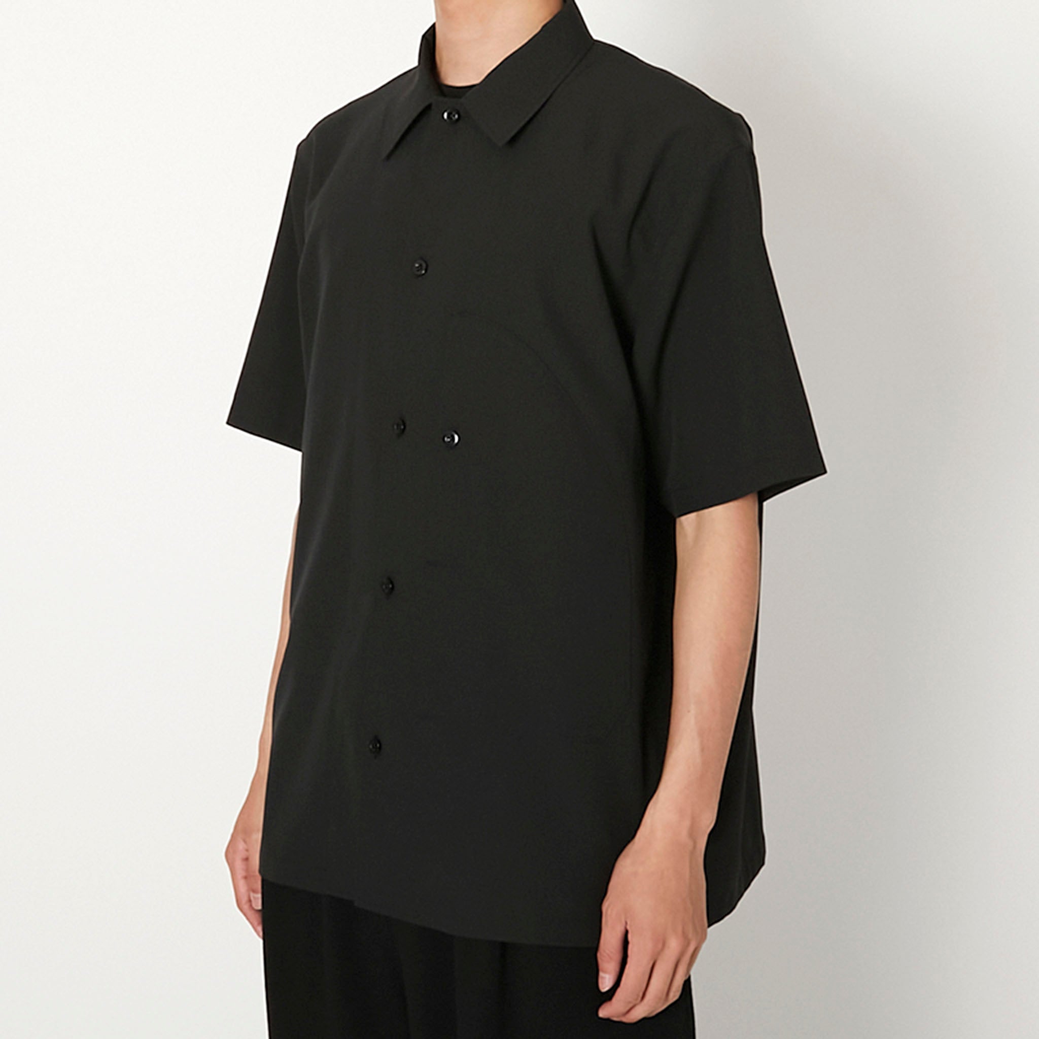 V TWELVE ブラック XLシャツ PRODUCT TWELVE (プロダクトトゥエルブ) / Ventilation Short Sleeve Shirt