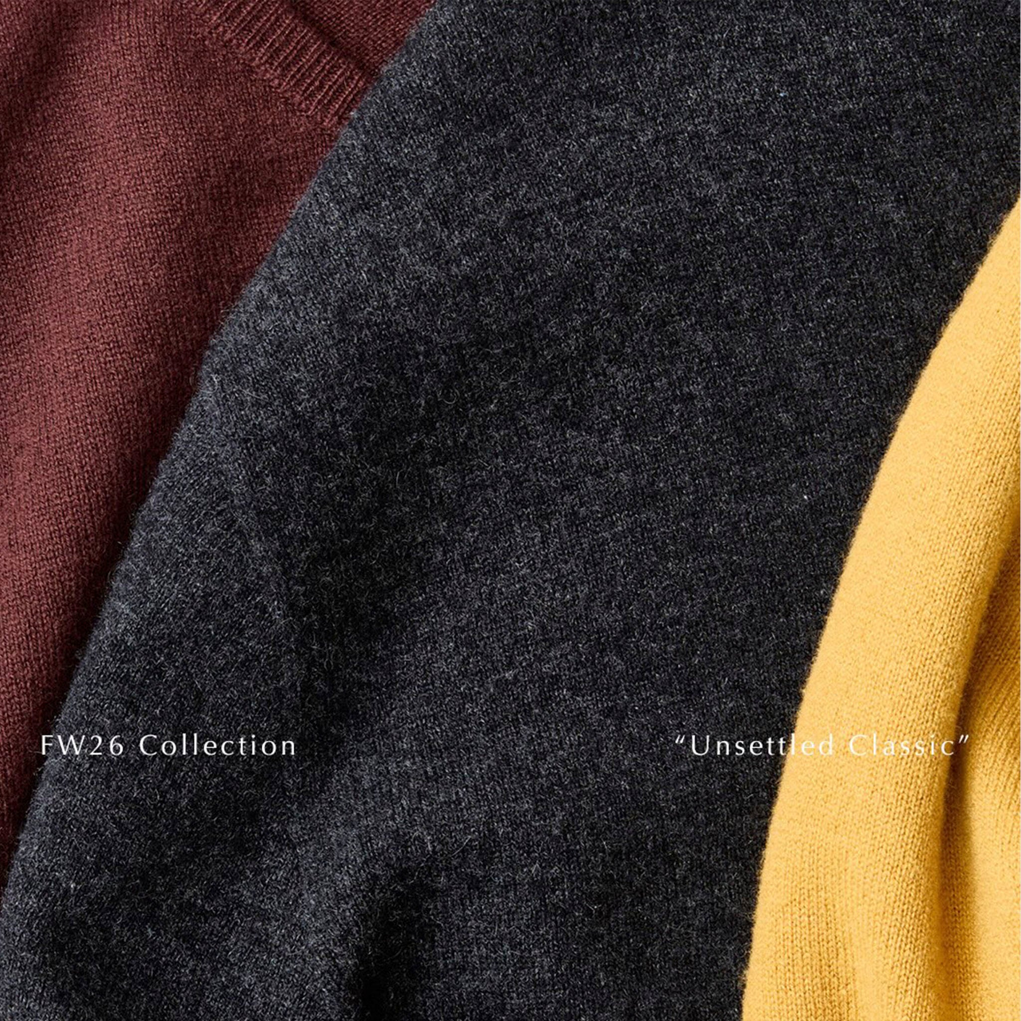 ENCOMING（インカミング）/ KNITTED V NECK JUMPER カシミヤVネックニット
