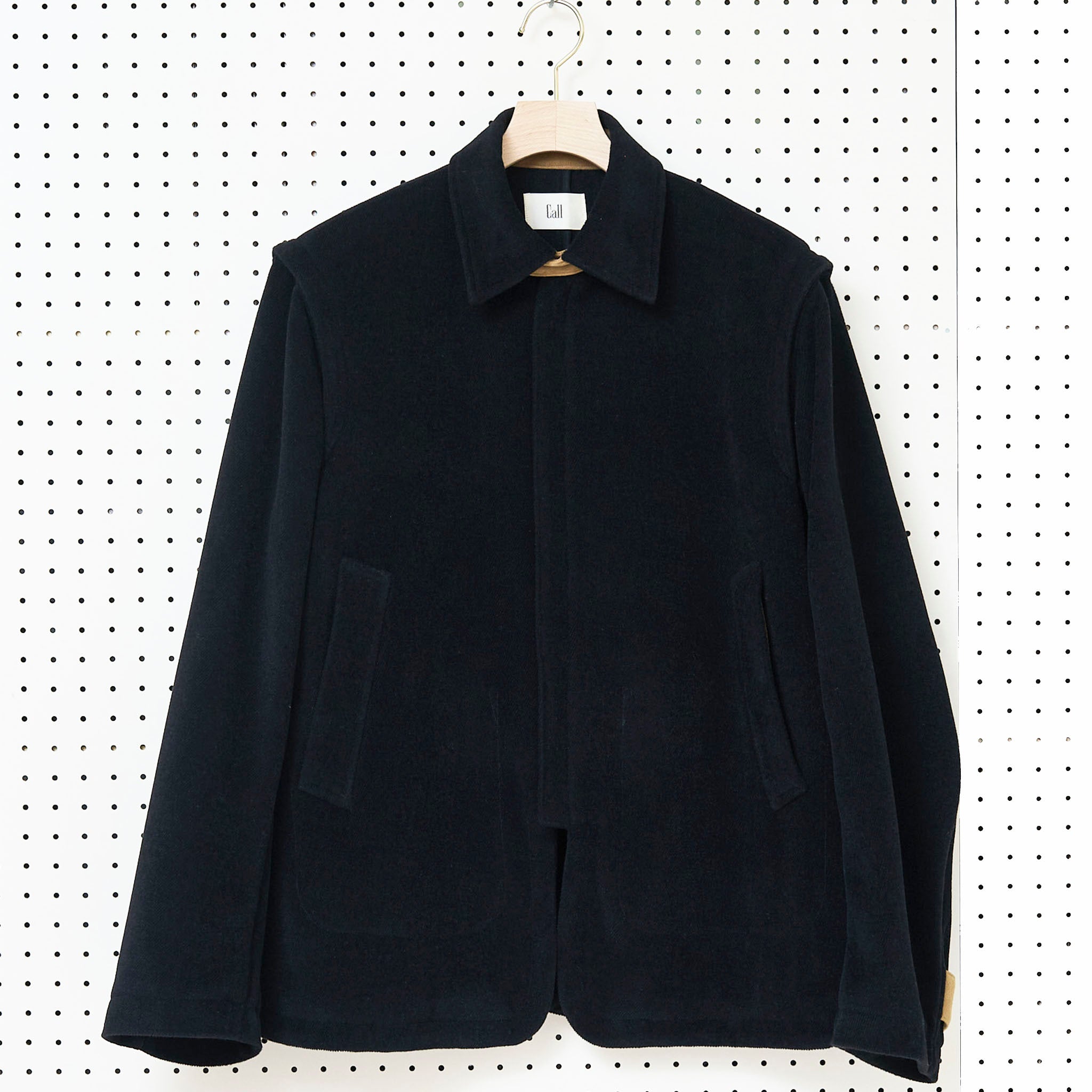 call "MELTON ZIPUP SHORT COAT" ベルベットメルトン ジップジャケット