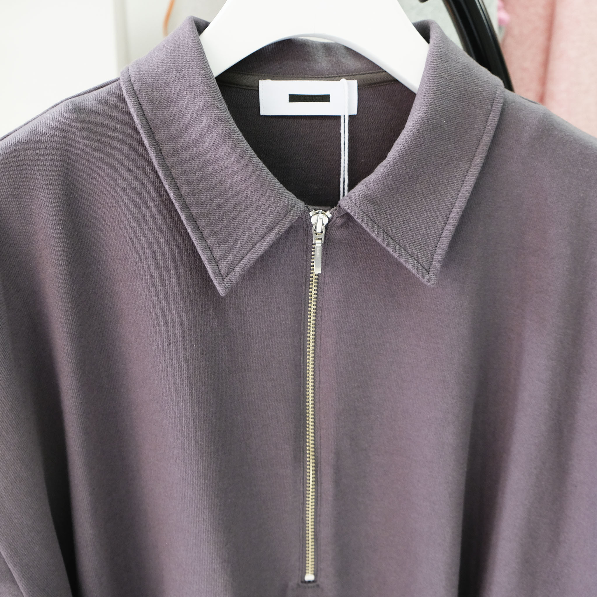 REVERBERATE (リバーバレイト) / HALF ZIP JERSEY SHORT SLEEVE