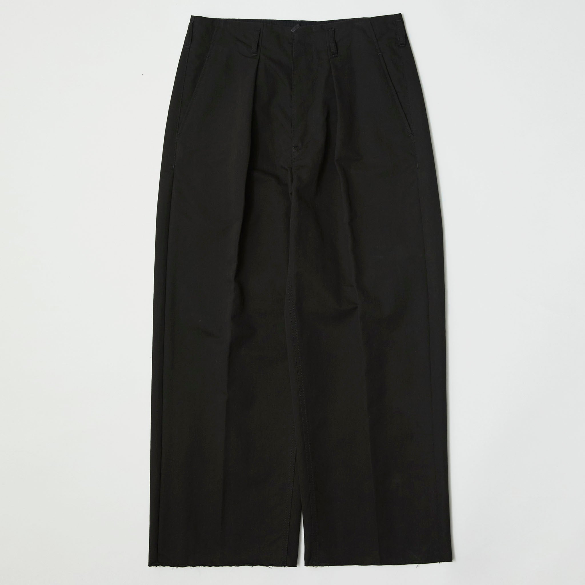 スラックス saby TUCK BAGGY HI COUNT 20/2 TWILL NAVY SABY (サバイ) / TUCK-BAGGY TYPE 2 - High-density twill FAB -
