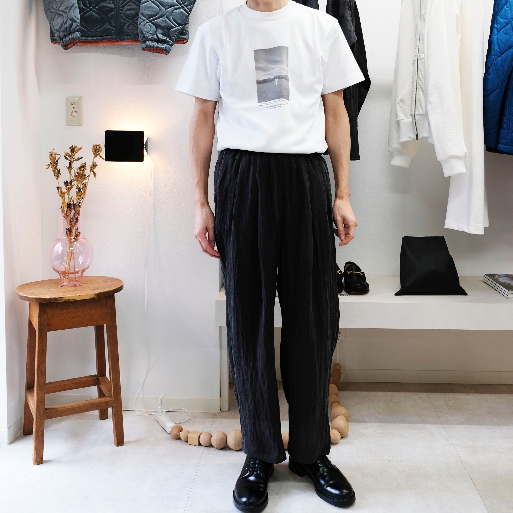 KIMMY "FLOW WIDE PANTS" ヴィンテージリヨセル  ドレープワイドパンツ