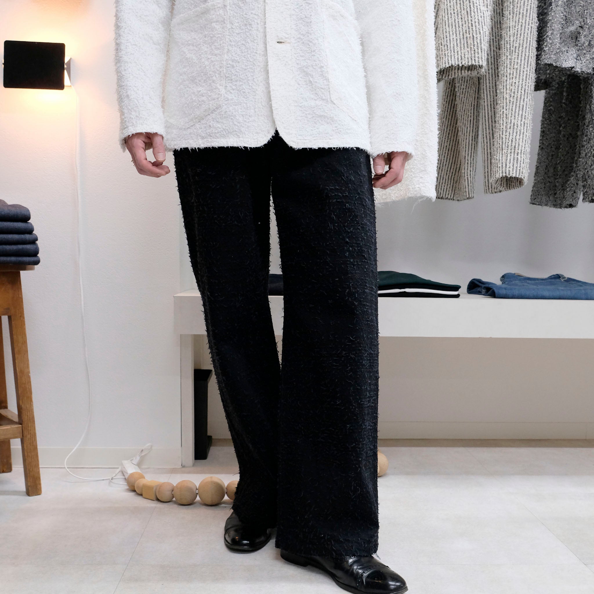 saby ブラック デニムjt SABY (サバイ) / TYPE 3 BAGGY - 12oz Needle Work Denim - ニードル