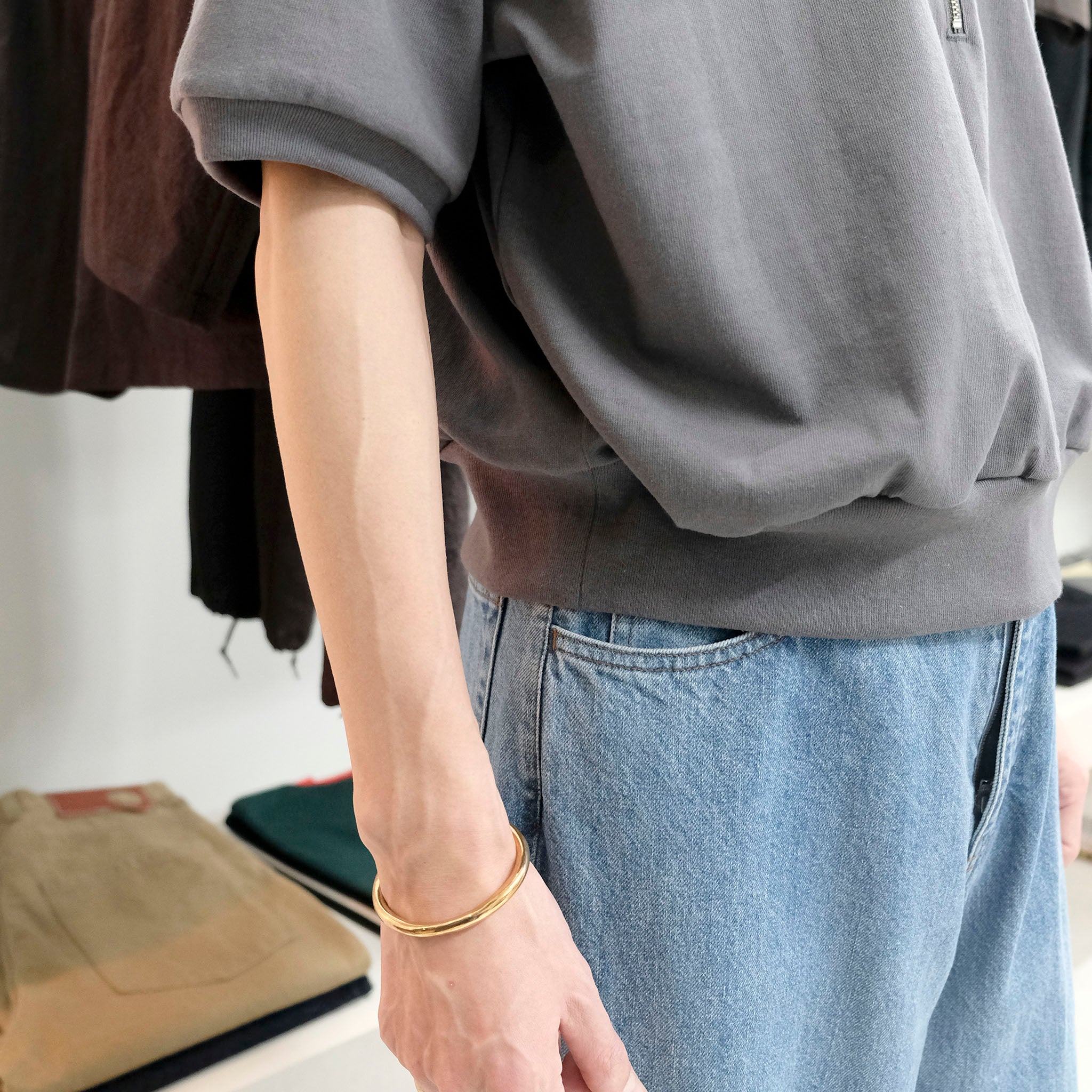 REVERBERATE (リバーバレイト) / HALF ZIP JERSEY SHORT SLEEVE