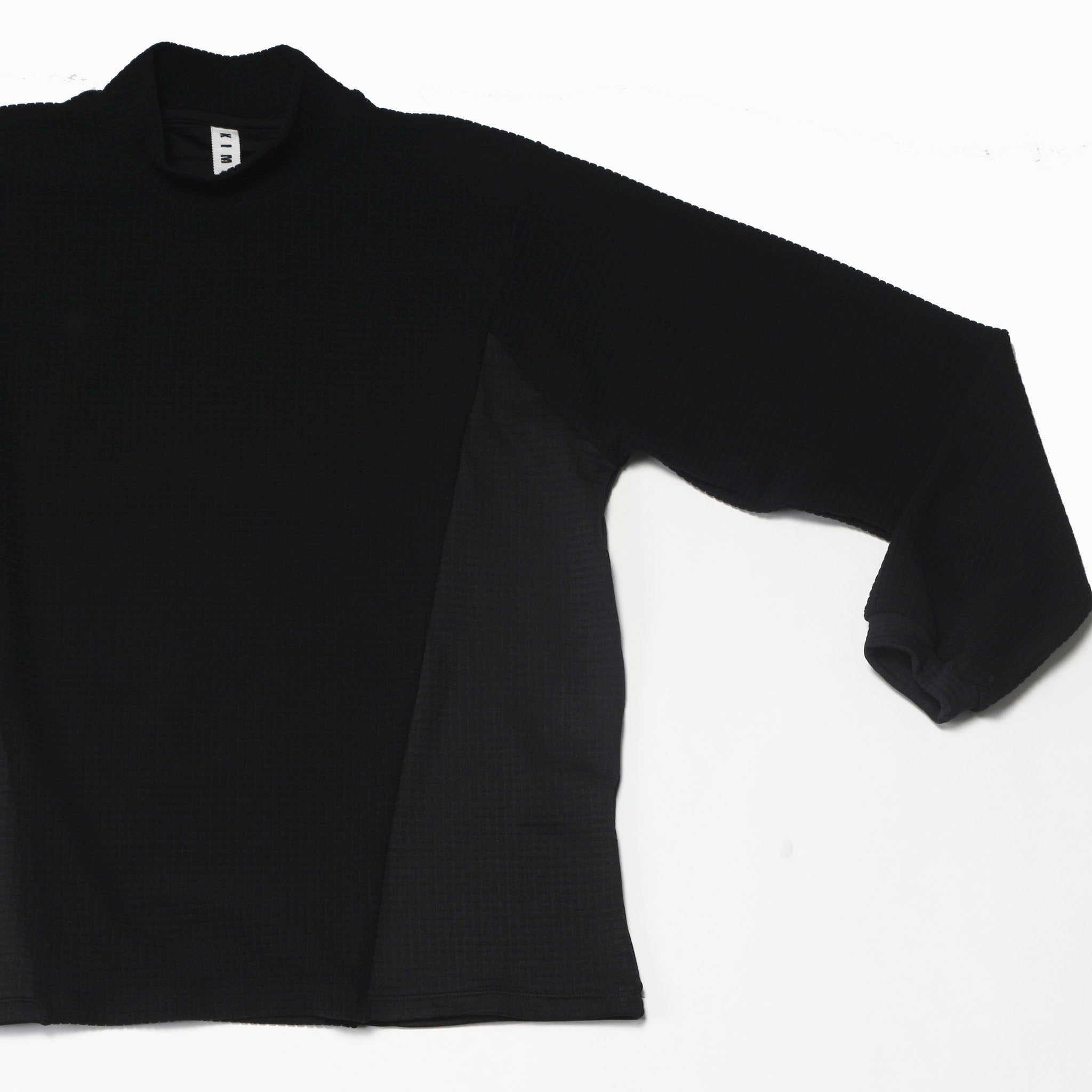 KIMMY "POWER GRID MOCK NECK"  POLATEC モックネックカットソー