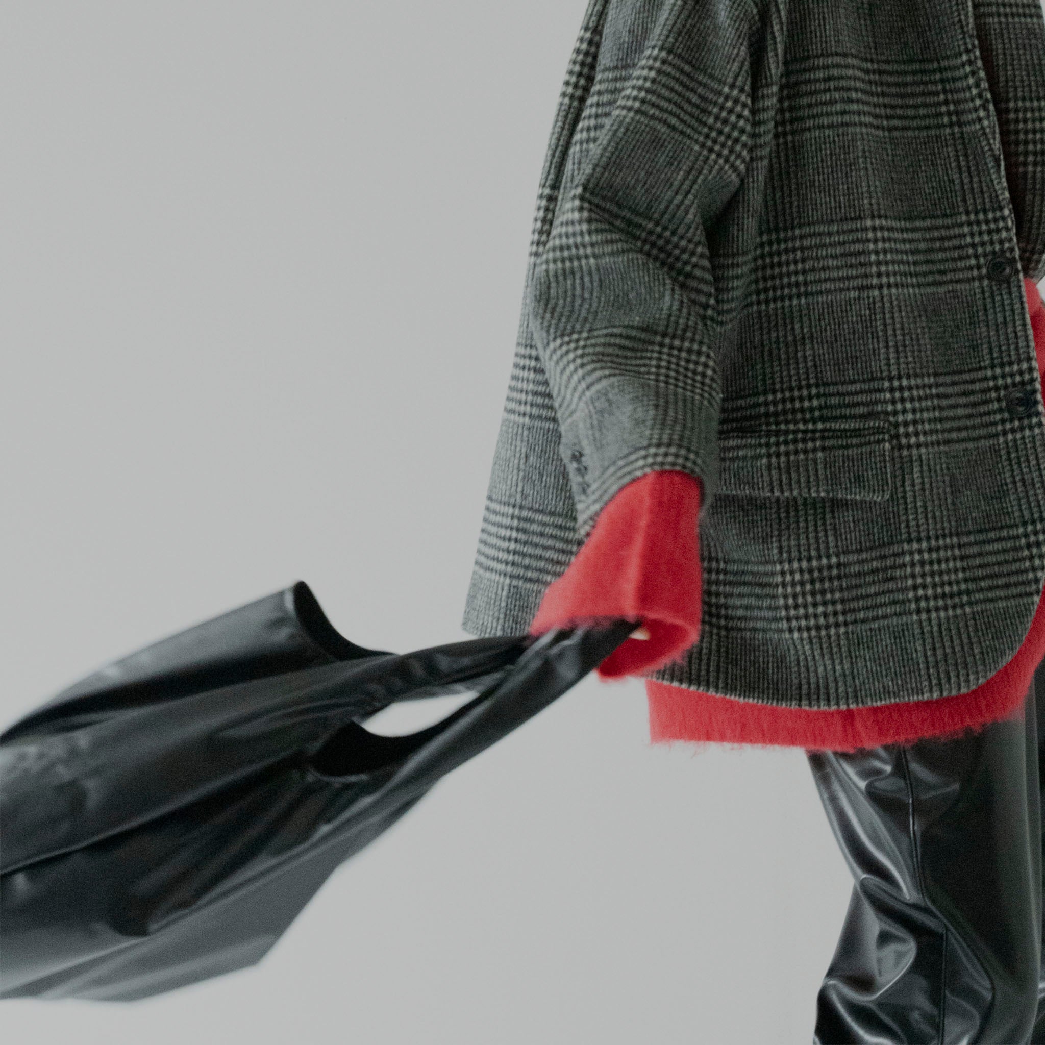 RYU "leather huge bag" カウレザー ショッピングバッグ