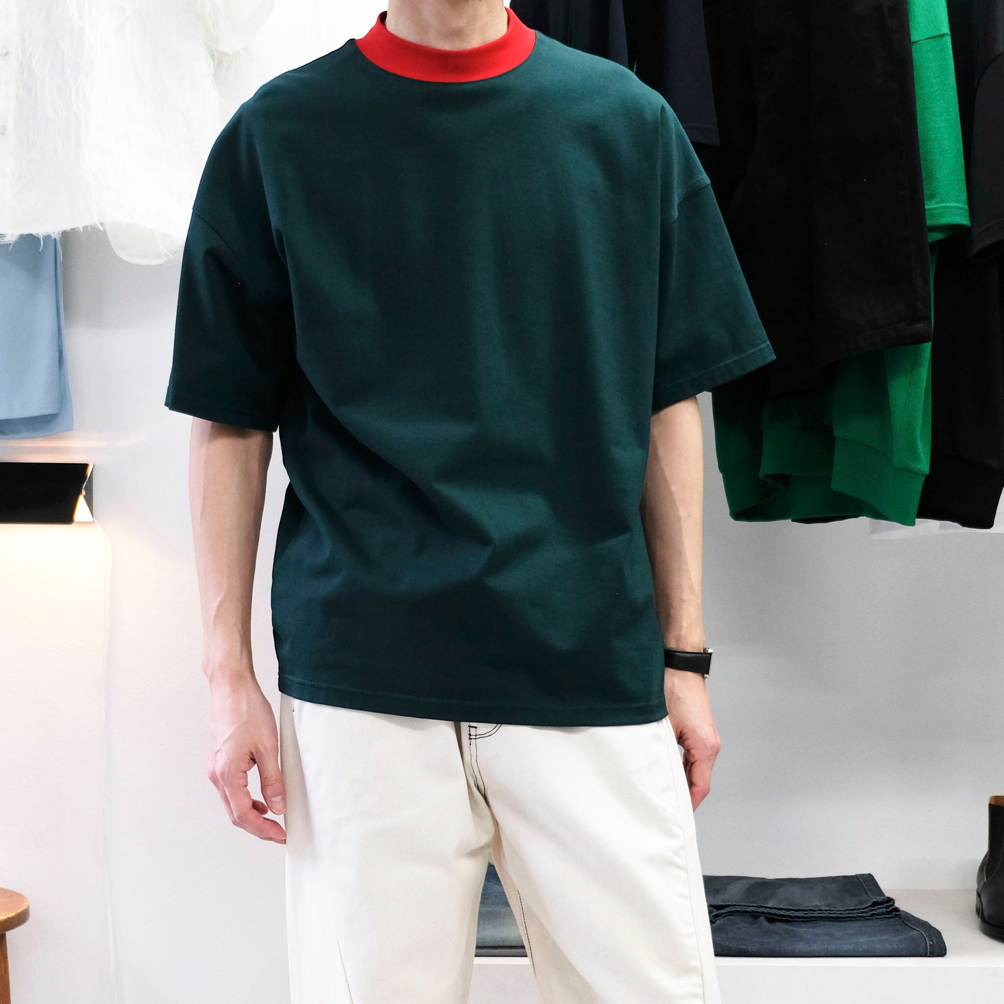 OKOLO "ORIGINAL MOCK NECK T-SHIRT" モックネック  Tシャツ