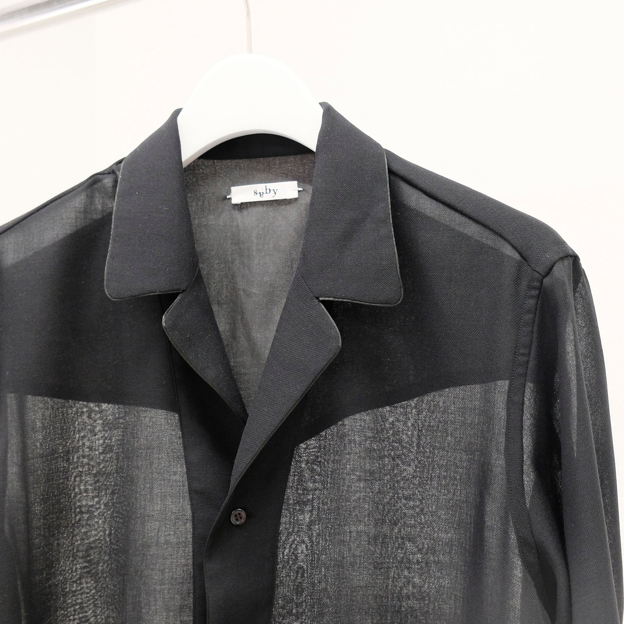 SABY (サバイ) / PULL OVER LAPEL SHIRTS - Bishu Japan Polyester Wool Viyella FAB -