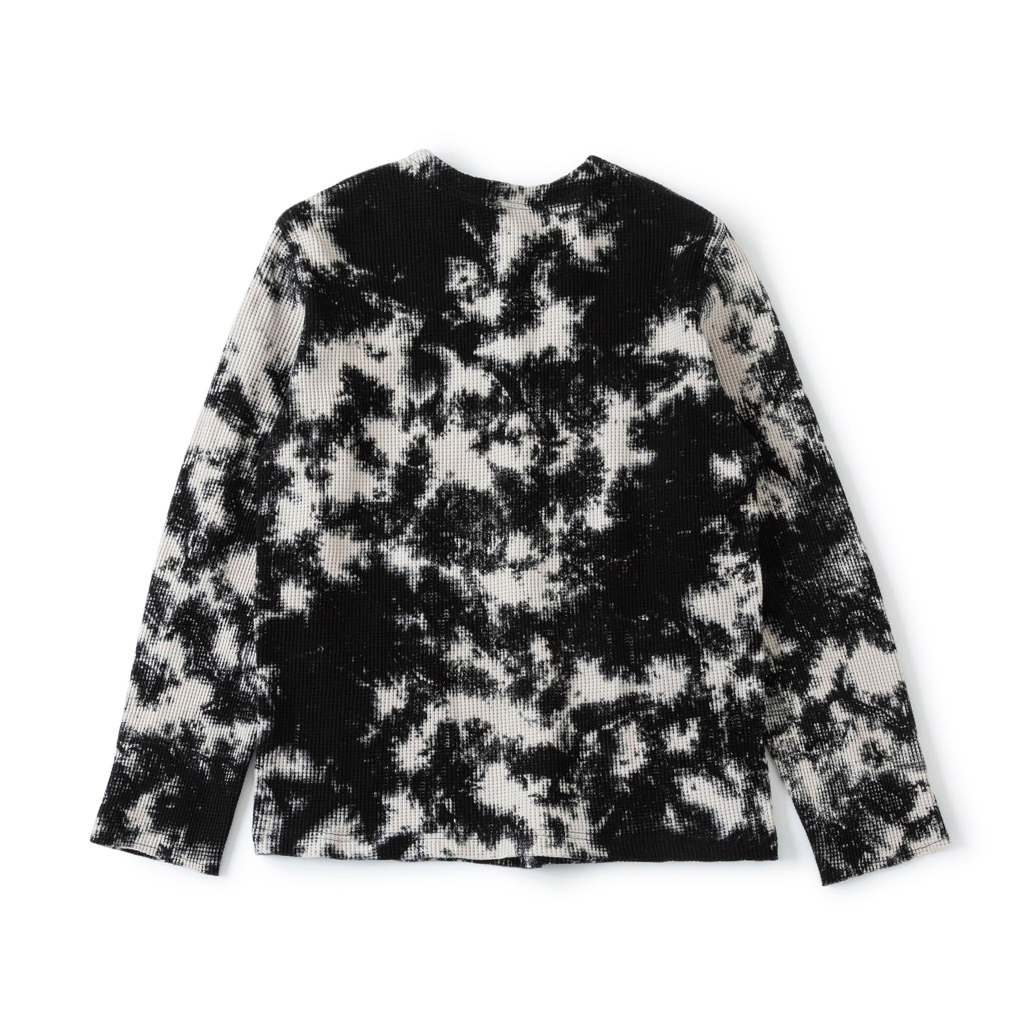SABY "WAFFLE DOT BUTTON SHIRTS- Smog Dyed -" ワッフル スナップカーディガン