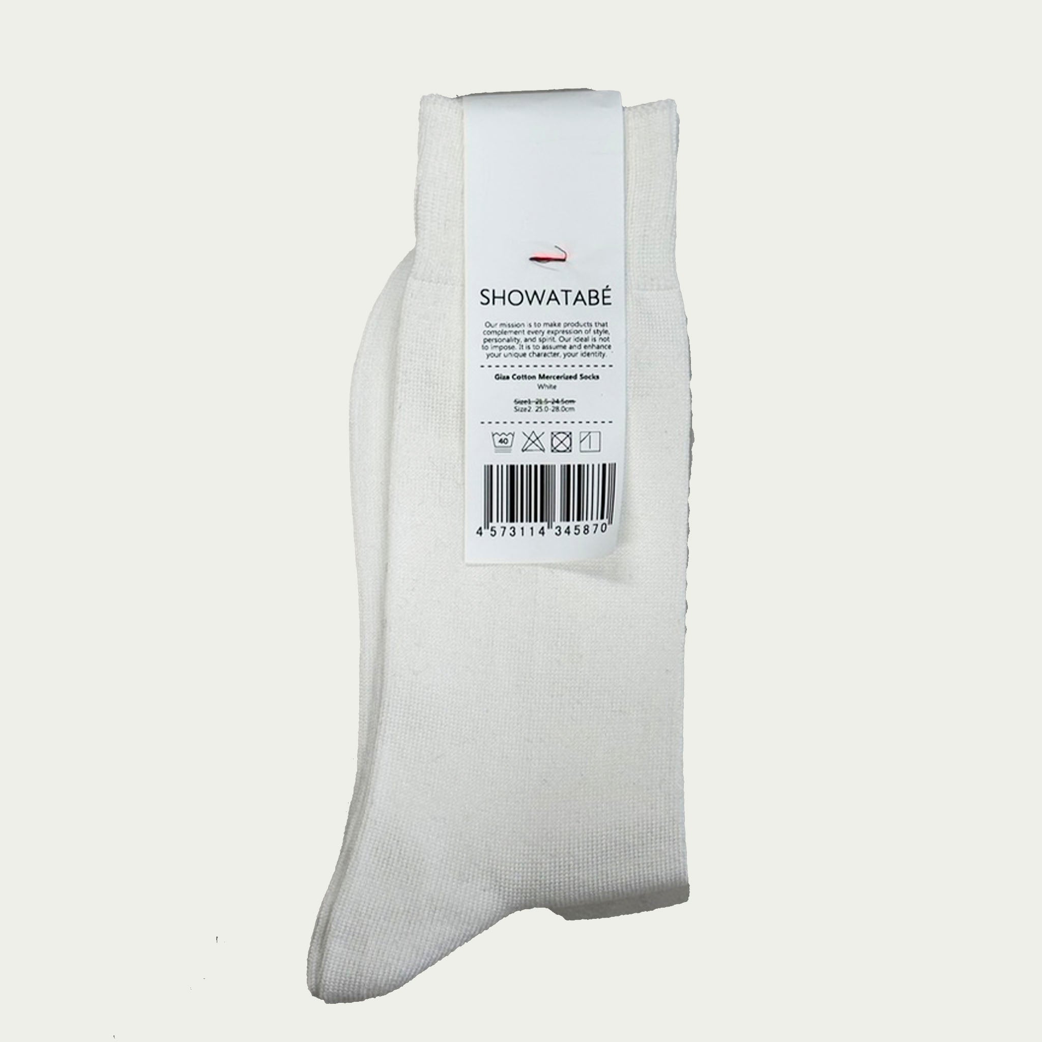 SHOWATABE "GIZA COTTON MERCERIZED SOCKS" ギザコットン ハイゲージソックス