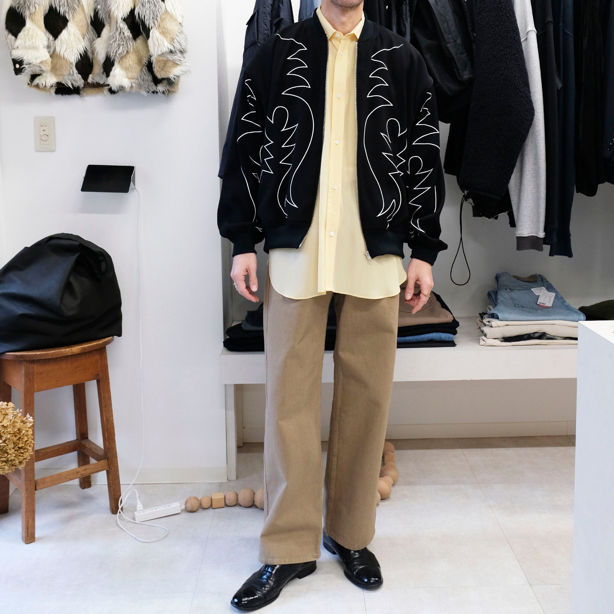 パンツ ENCOMING/SPOTTED DENIM TROUSER ENCOMING】 ENST DENIM TROUSER | THE OUR