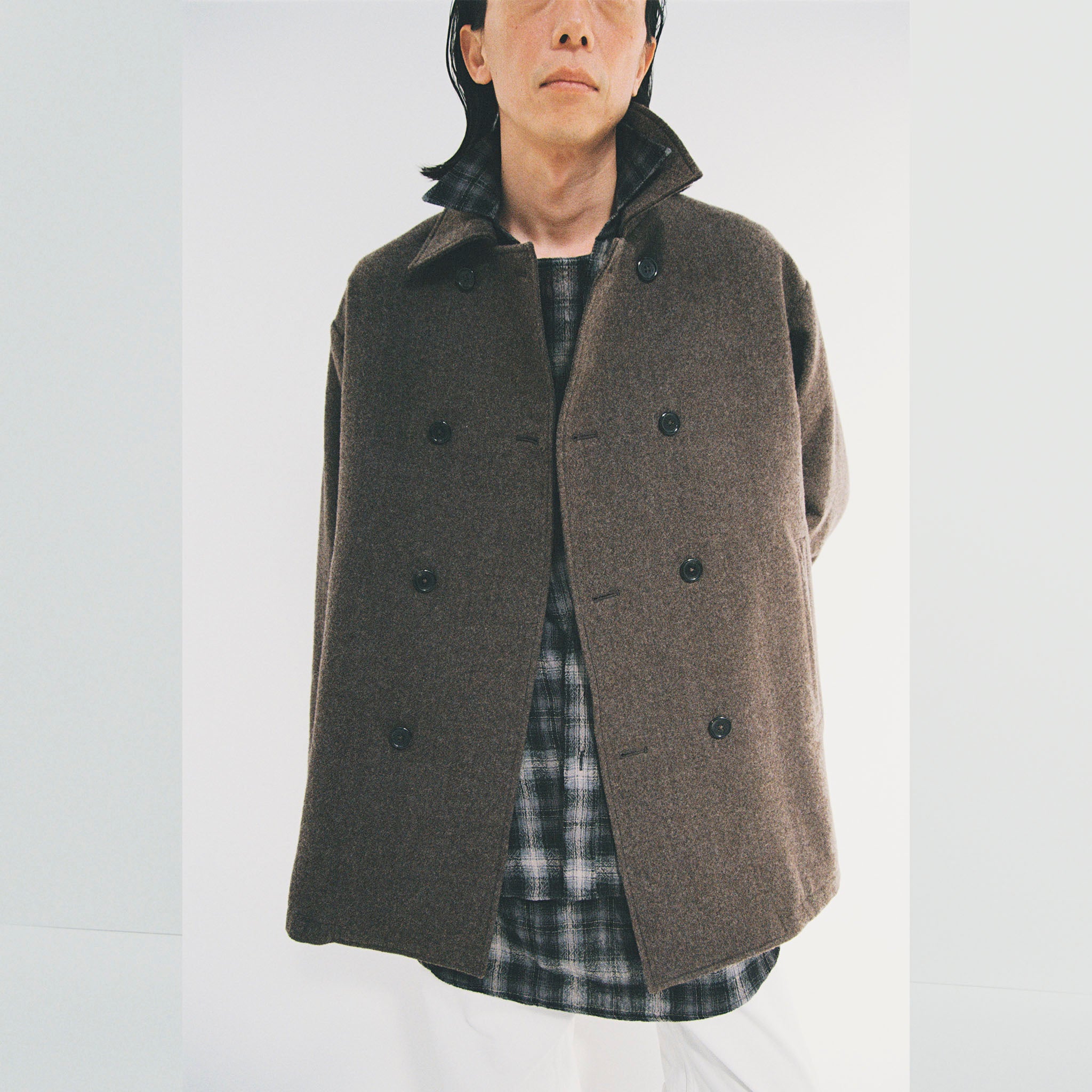 ENCOMING（インカミング）/ DOUBLED MIDDLE BLOUSON ミドルレングスダブルジャケット