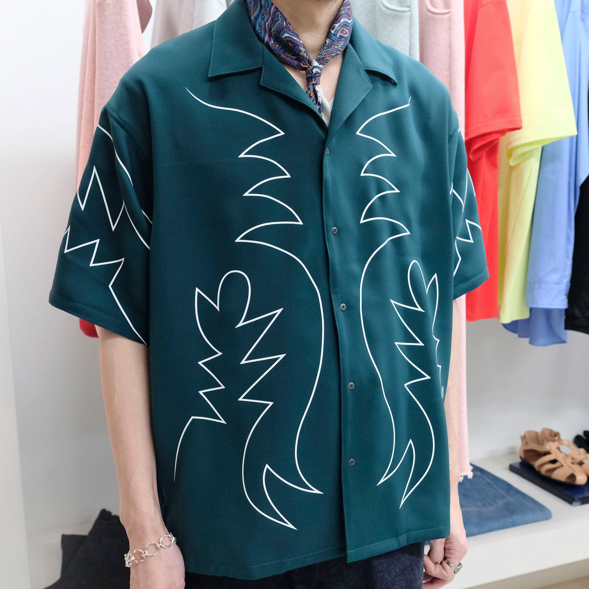 KIMMY "WESTERN FUNCTION SHIRTS" オープンカラーシャツ