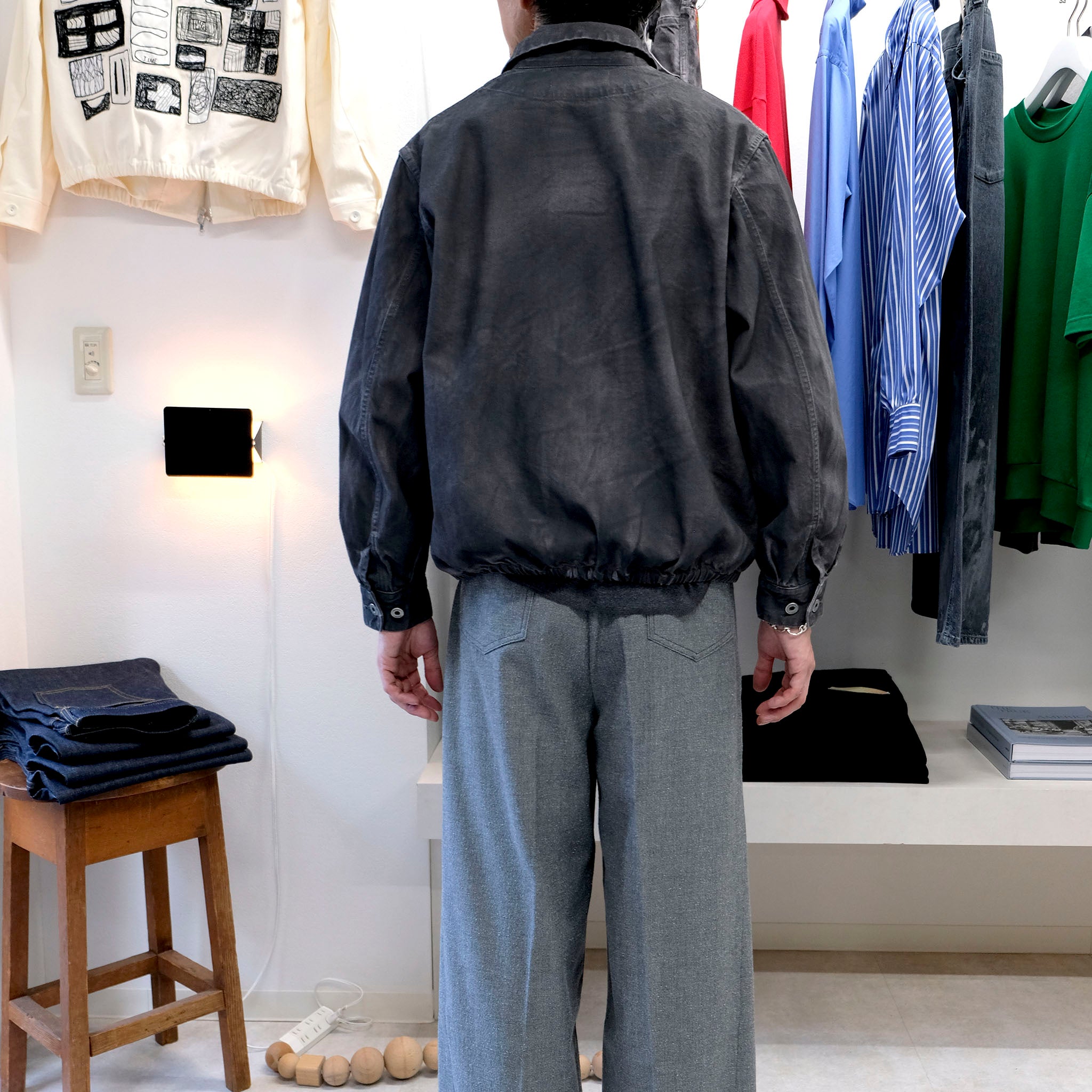 SABY "TUCK-BAGGY TYPE 3- Bishu Japan Nep Wool FAB -" ネップウール トラウザー