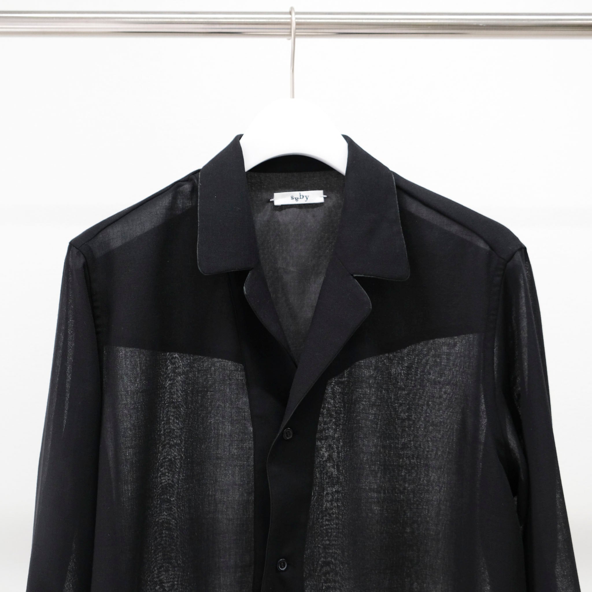 SABY (サバイ) / PULL OVER LAPEL SHIRTS - Bishu Japan Polyester Wool Viyella FAB -