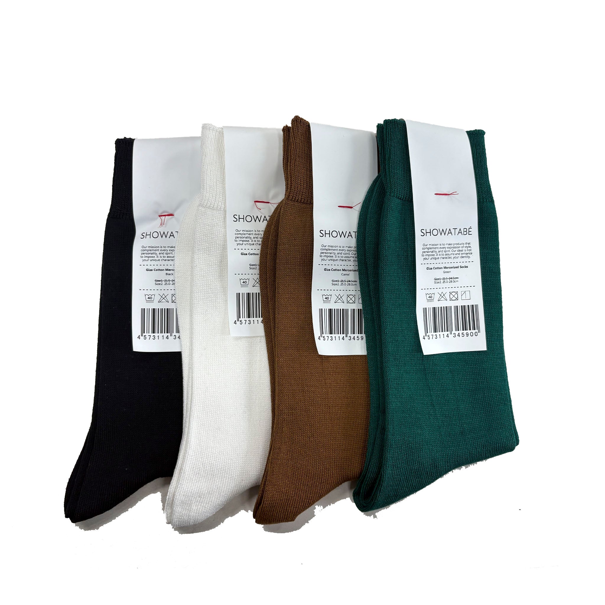 SHOWATABE "GIZA COTTON MERCERIZED SOCKS" ギザコットン ハイゲージソックス