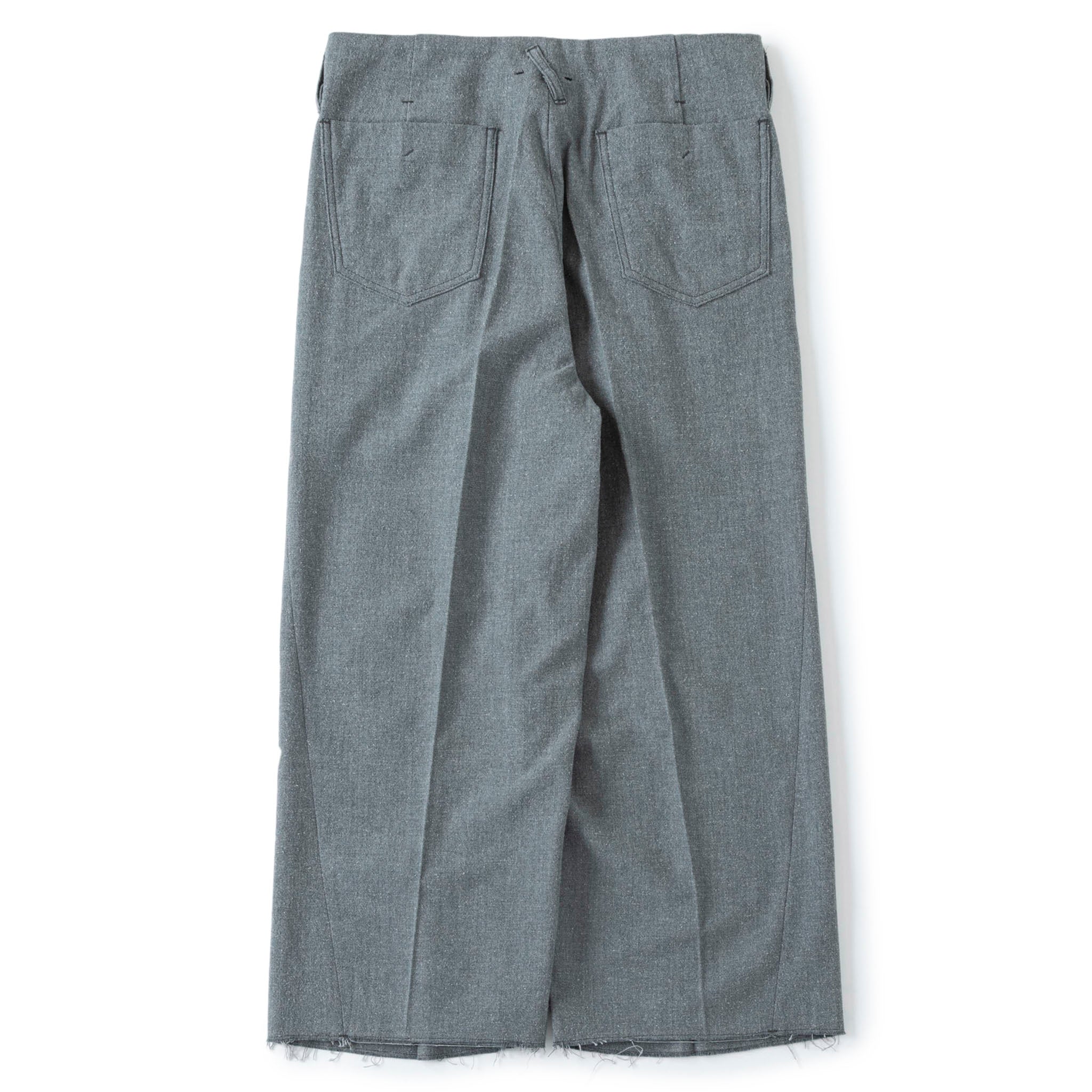 SABY "TUCK-BAGGY TYPE 3- Bishu Japan Nep Wool FAB -" ネップウール トラウザー