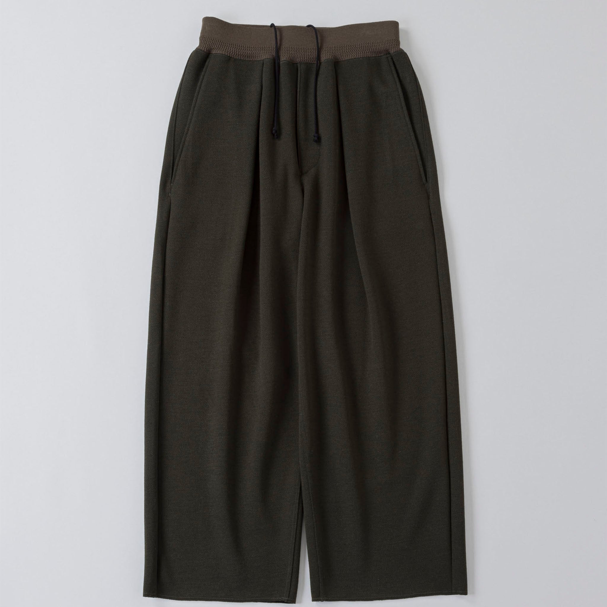 SABY "RIB TUCK BAGGY PANTS - Milano rib -" ミラノリブ タックバギーパンツ