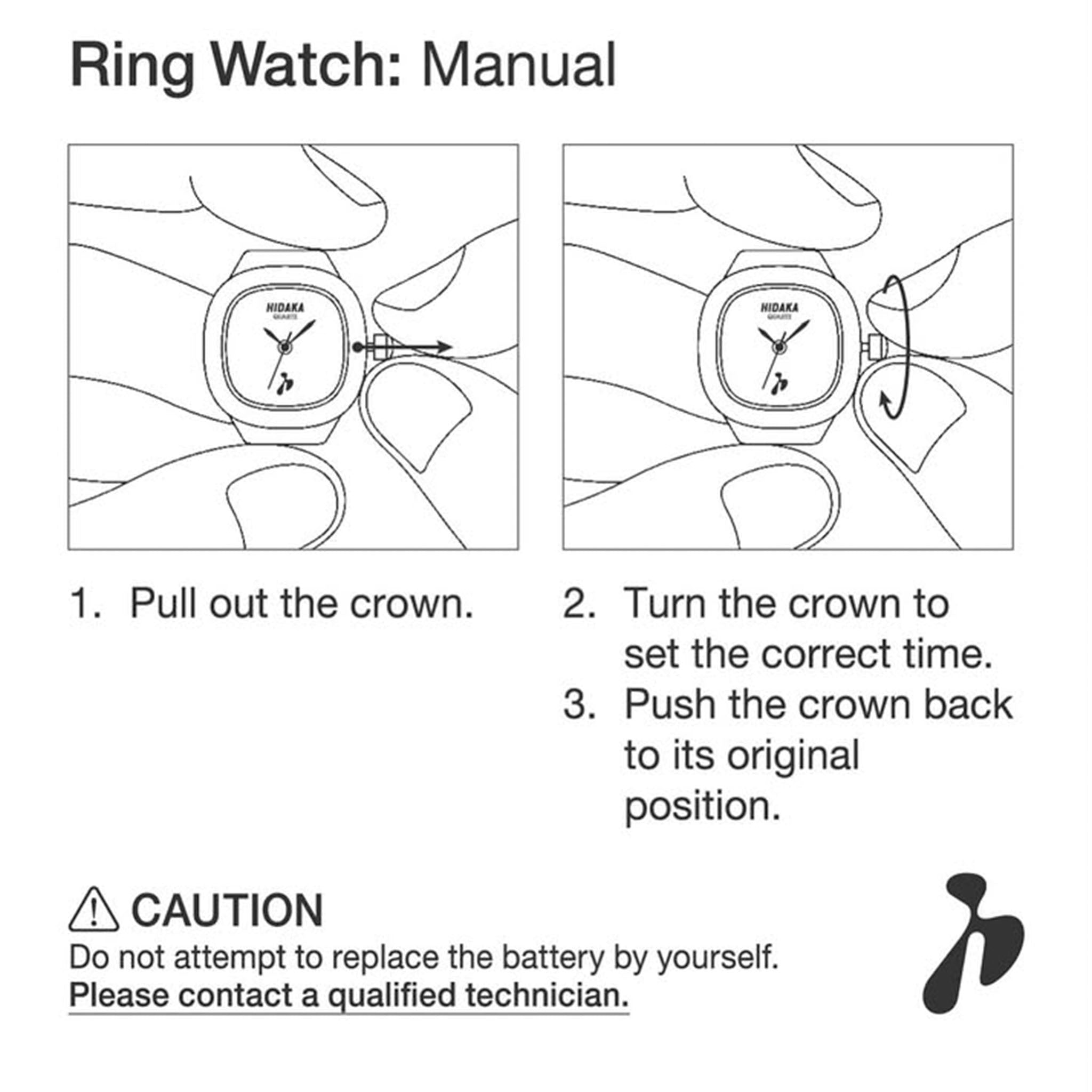 HIDAKA（ヒダカ）/ GHOST RING WATCH リングウォッチ