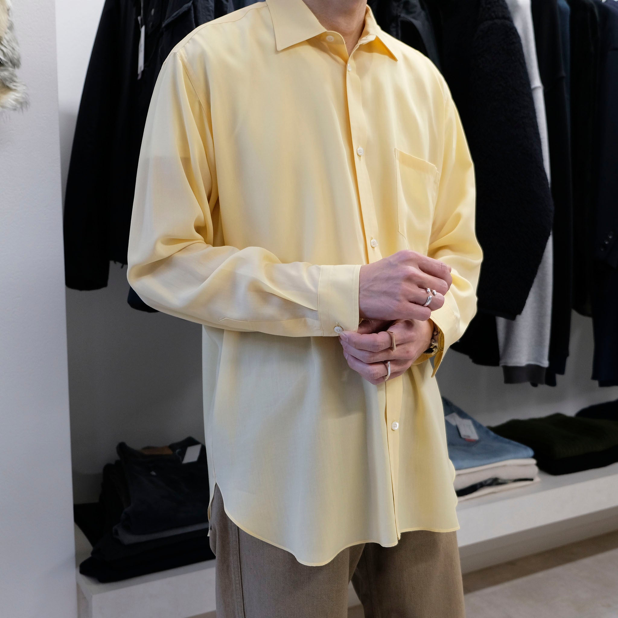 ENCOMING "CLASSIC LONG SLEEVE SHIRT" ロングスリーブシャツ