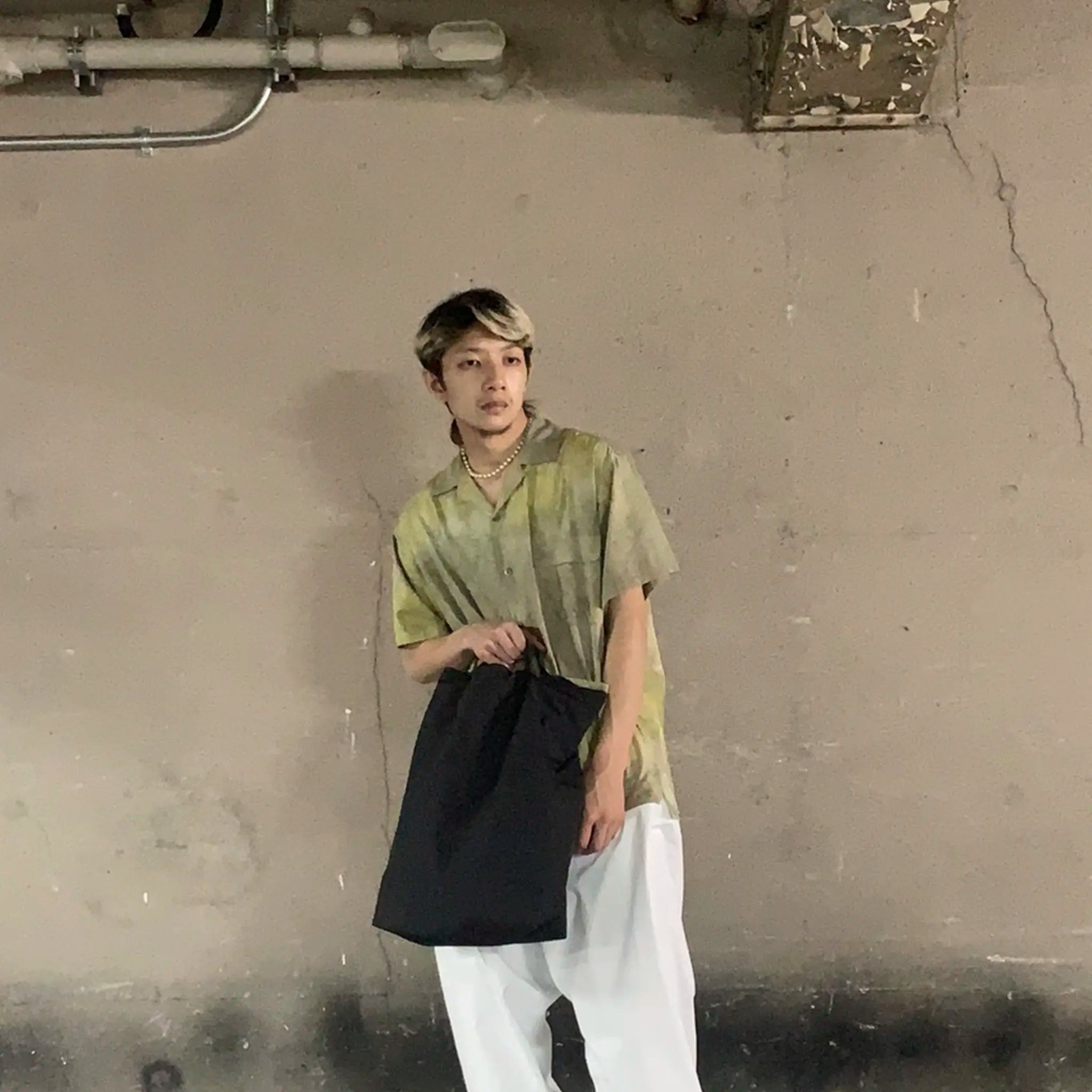 tieorNOT:PSYCHE２ H/S OPEN COLLAR SHIRT / サイケ２ ハーフスリーブ