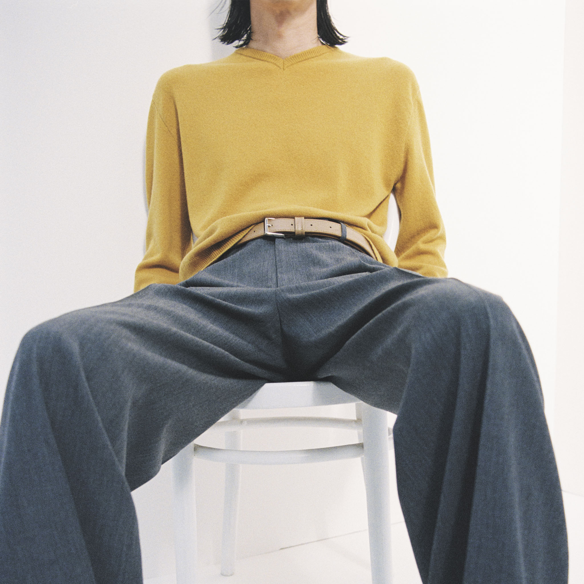 ENCOMING（インカミング）/ KNITTED V NECK JUMPER カシミヤVネックニット