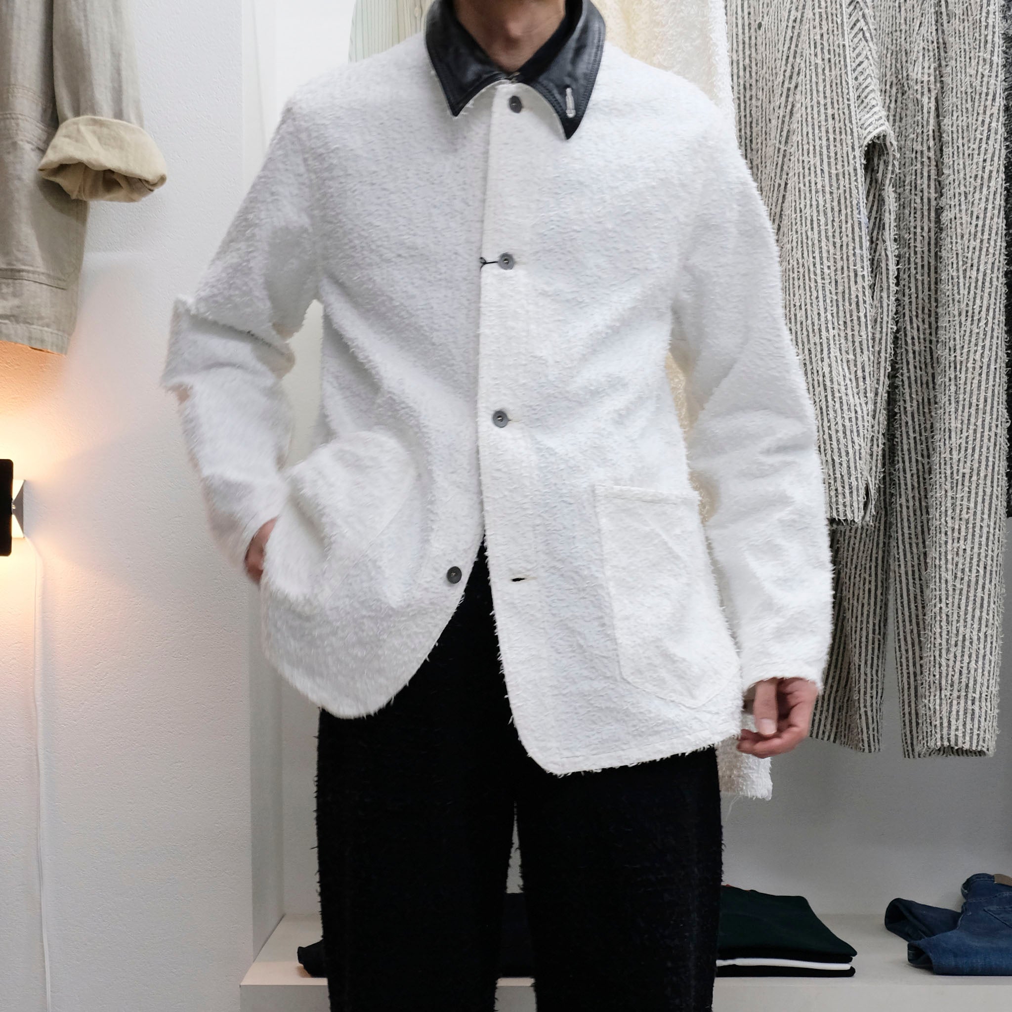 SABY (サバイ) / WORKERS JACKET TYPE TWO POCKET - 12oz Needle Work Denim - ニードルワークカバーオール