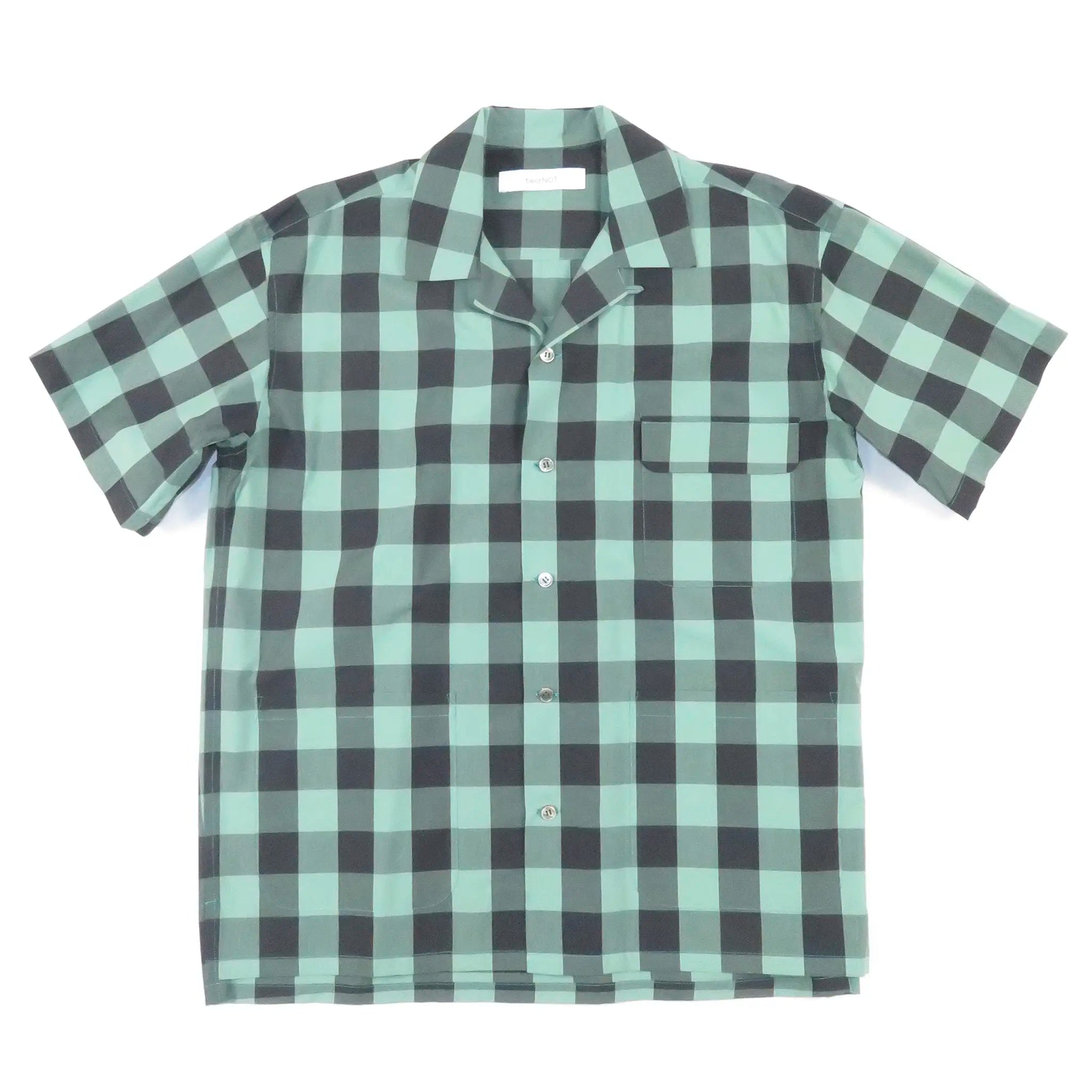 tieorNOT "VENICE  OPEN COLLAR Ｈ/S SHIRT"