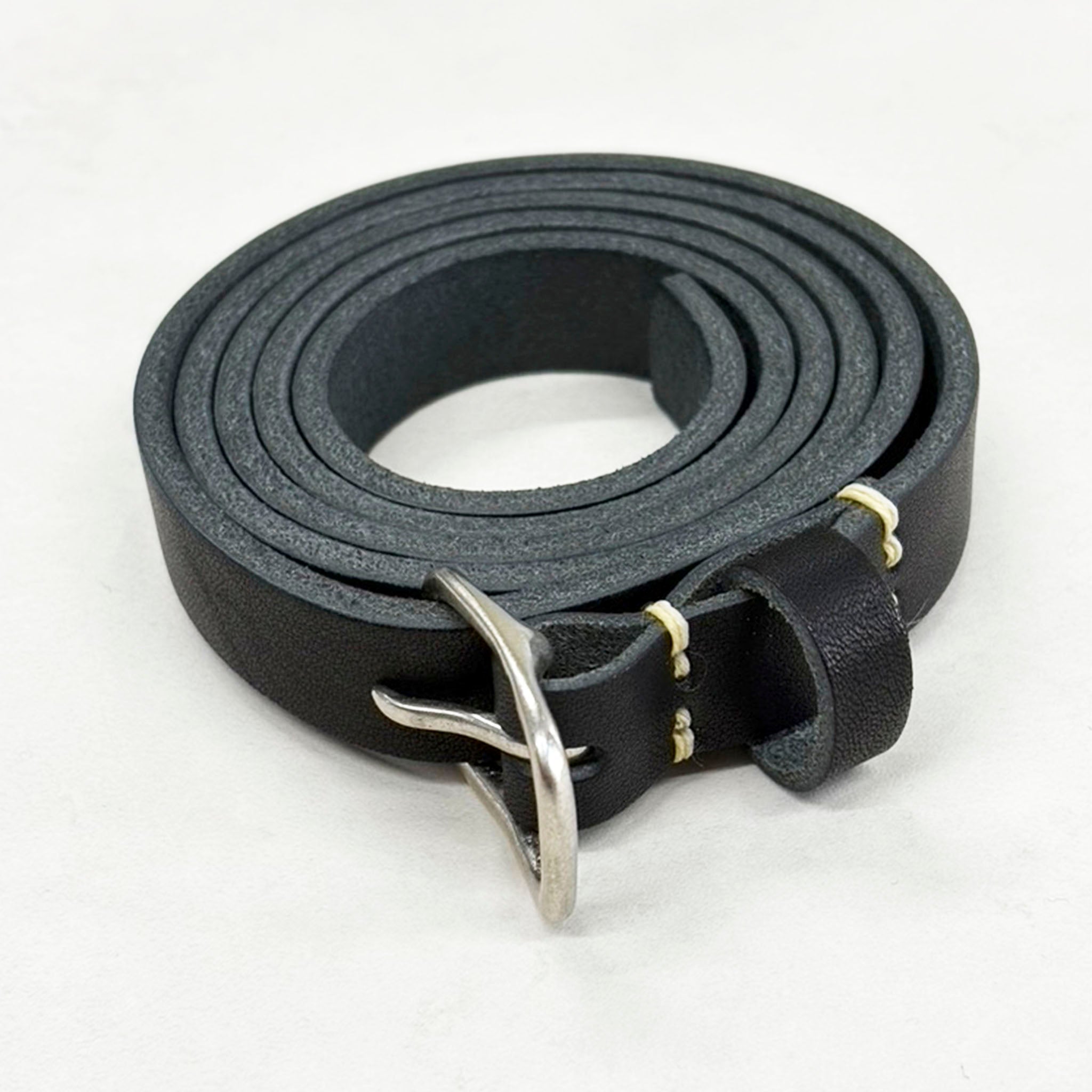 VOAAOV "LEATHER BELT" ハンドメイド ナローレザーベルト