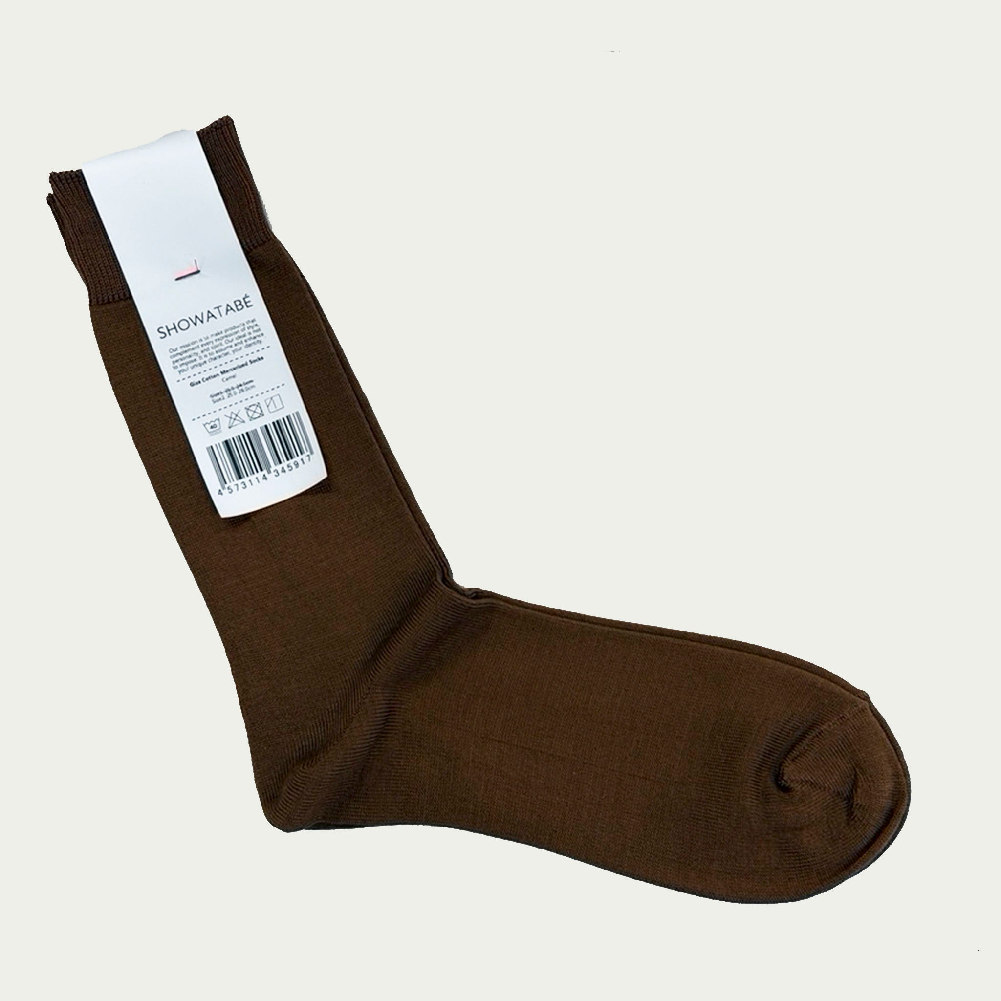 SHOWATABE "GIZA COTTON MERCERIZED SOCKS" ギザコットン ハイゲージソックス