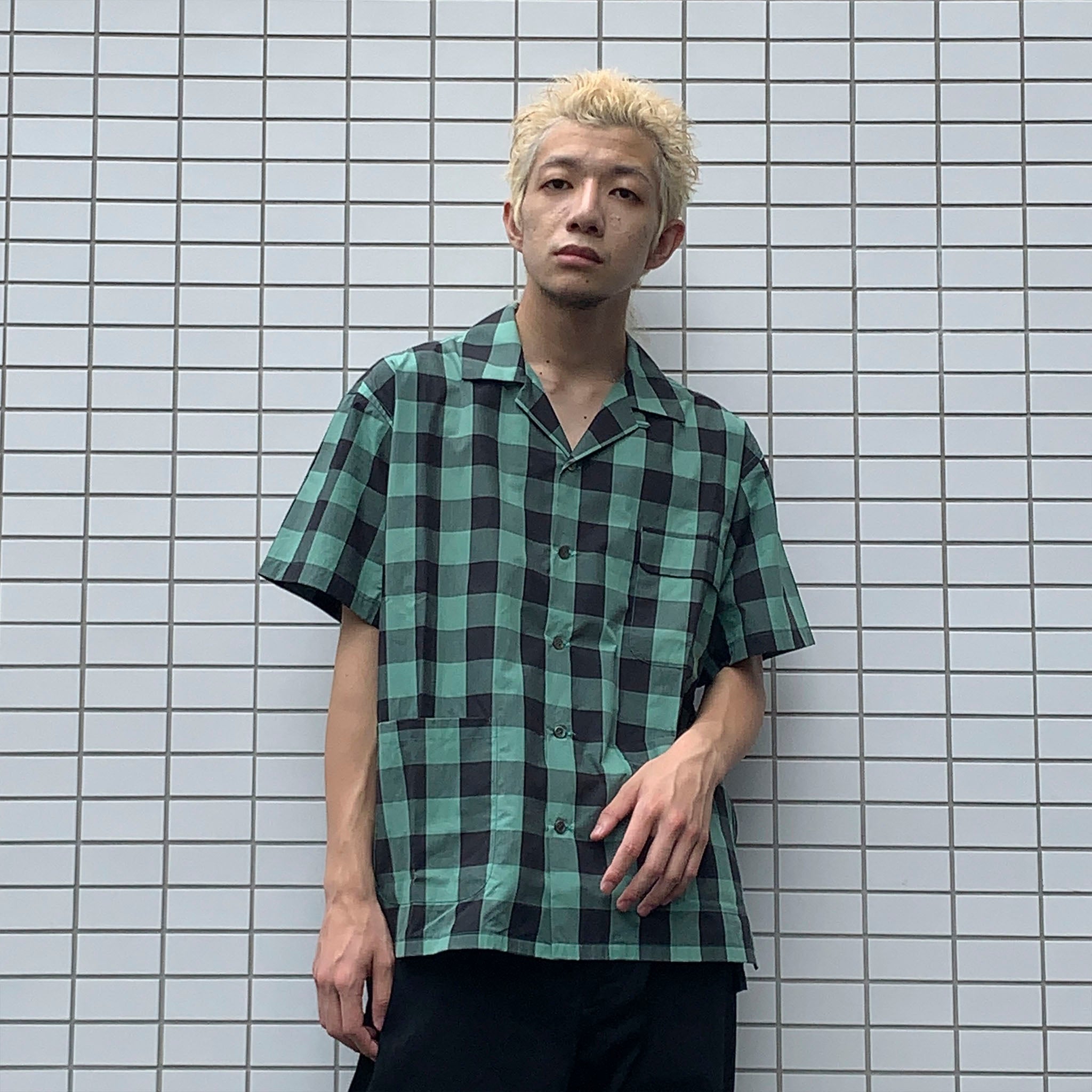 tieorNOT "VENICE  OPEN COLLAR Ｈ/S SHIRT"