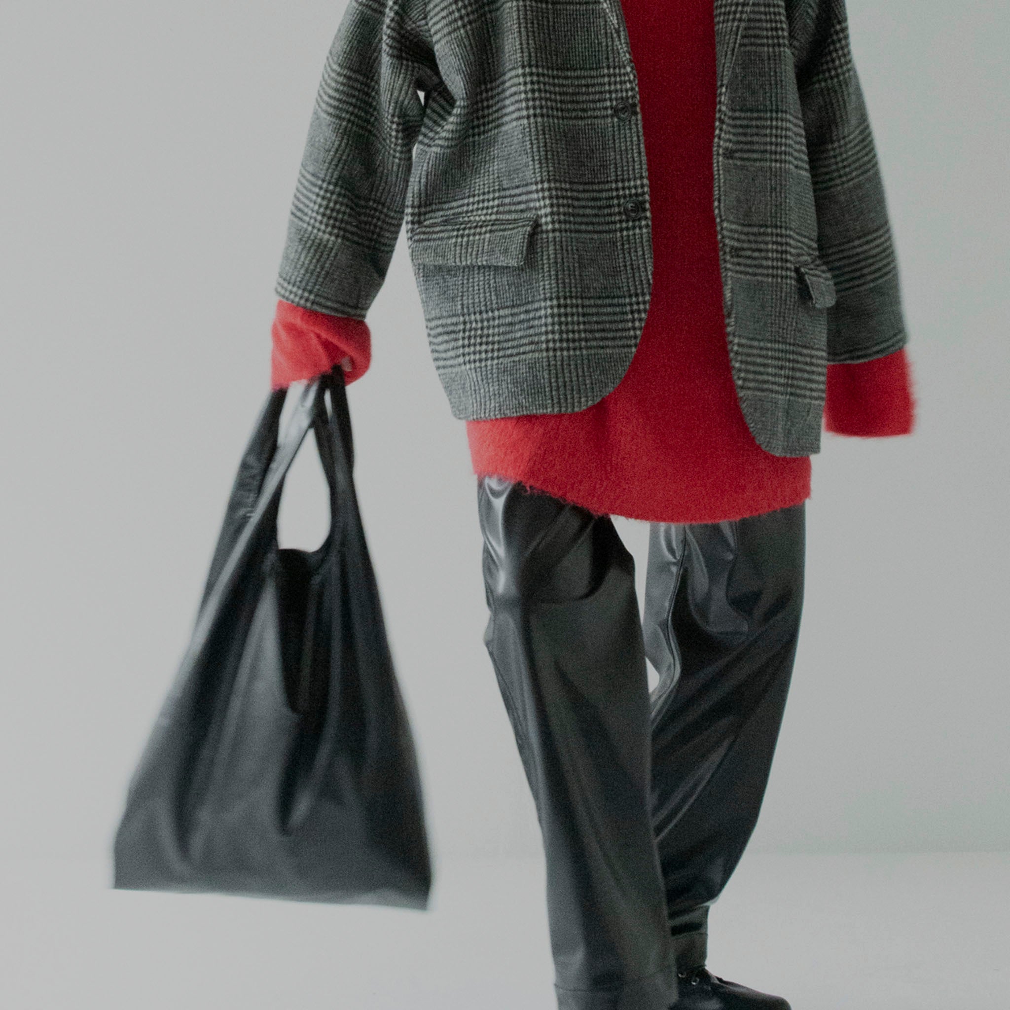 RYU "leather huge bag" カウレザー ショッピングバッグ