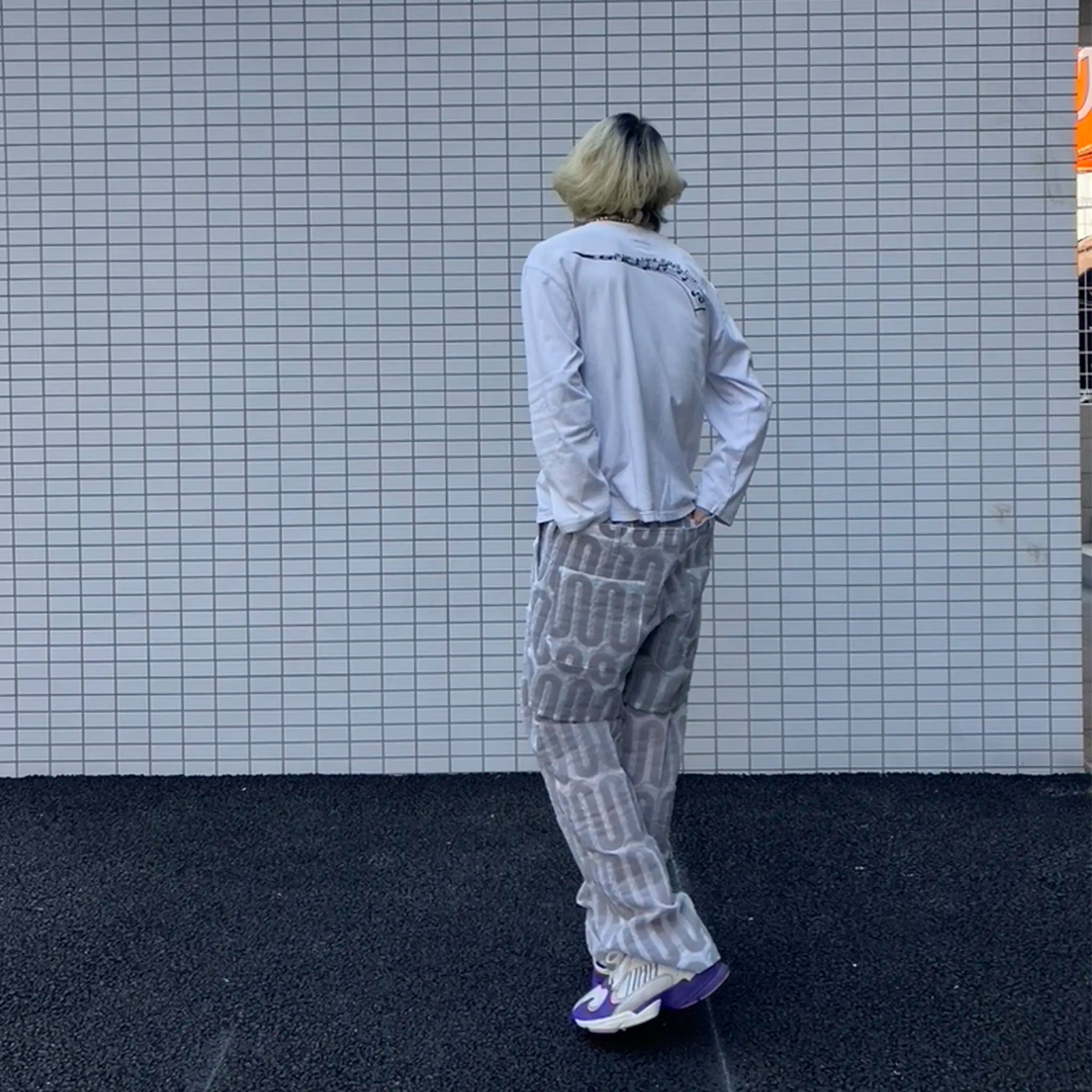 RANDYlaid.b Sit W-hip pants Sunset ポーカーズ RANDY(ランディ)